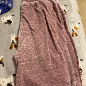 Burgundy sweat pants